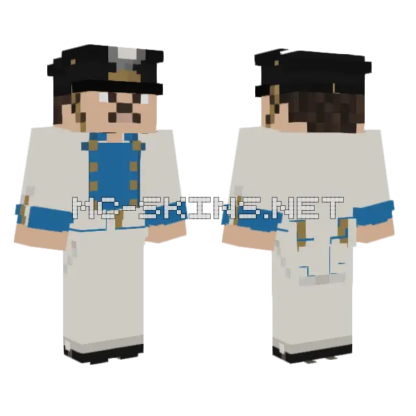 Duchy of Warsaw Fusilier Minecraft skin, front and back