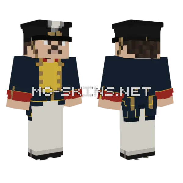 Duchy Of Warsaw Fusilier Minecraft skin, front and back