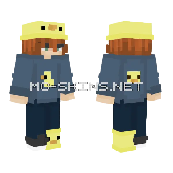 Duck Boy Minecraft skin, front and back