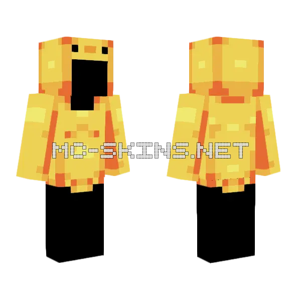 Duck Hoodie Base Minecraft skin, front and back