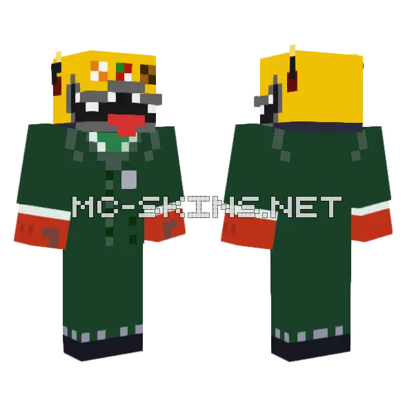 Duck Shuffler Minecraft skin, front and back