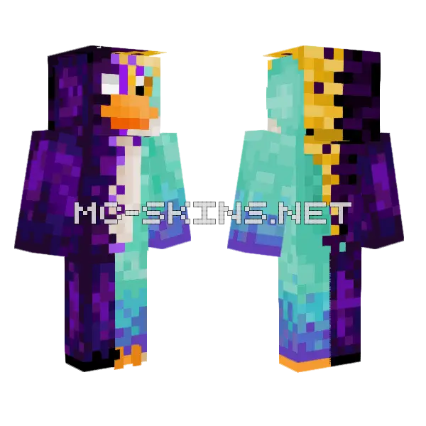 Duck Thing Minecraft skin, front and back