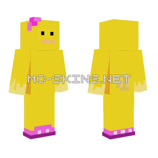 Duckmina Minecraft skin, front and back
