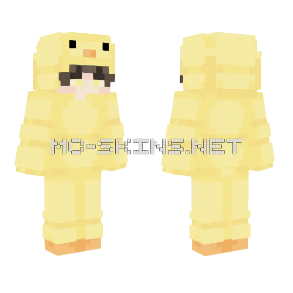Ducky Minecraft skin, front and back