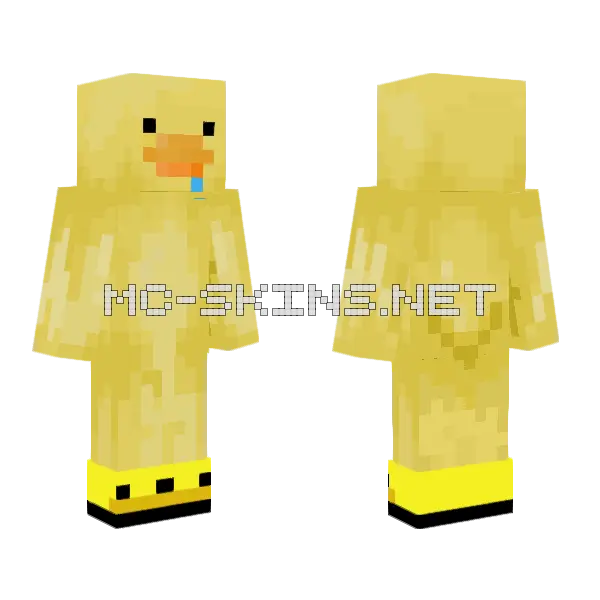 Ducky Minecraft skin, front and back