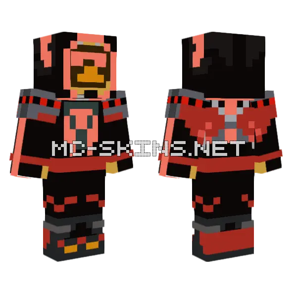 Ducky Accelerator TDS Minecraft skin, front and back