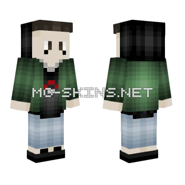 Duki Facherito Minecraft skin, front and back