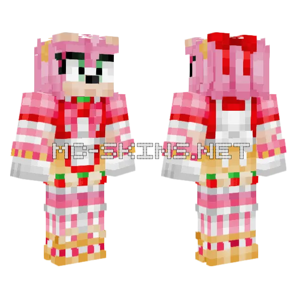 Dulce Amy Minecraft skin, front and back