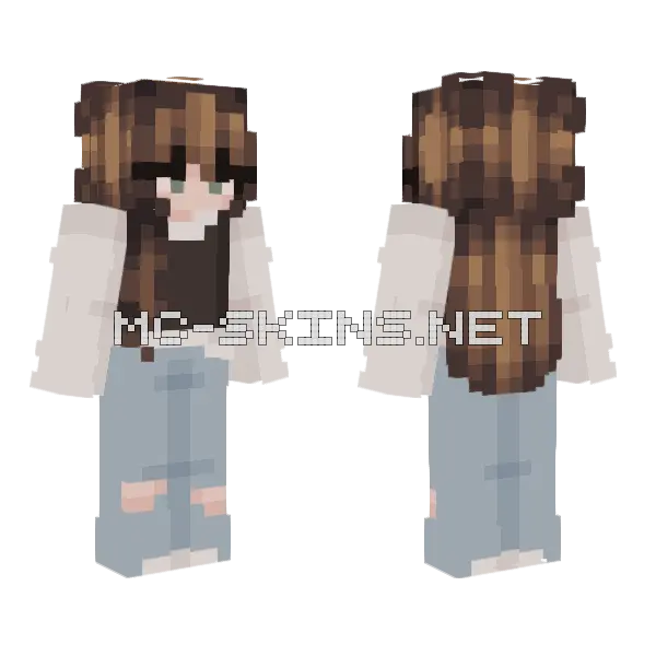 Dull Vest Minecraft skin, front and back