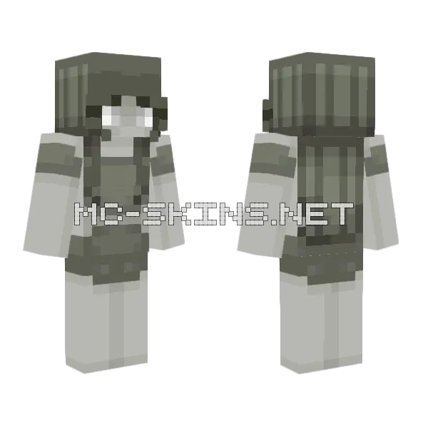 Dullness Minecraft skin, front and back