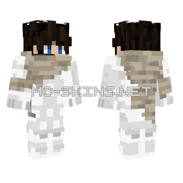 Dune Paul Minecraft skin, front and back