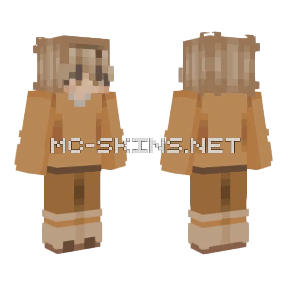 Dunes Boy Minecraft skin, front and back