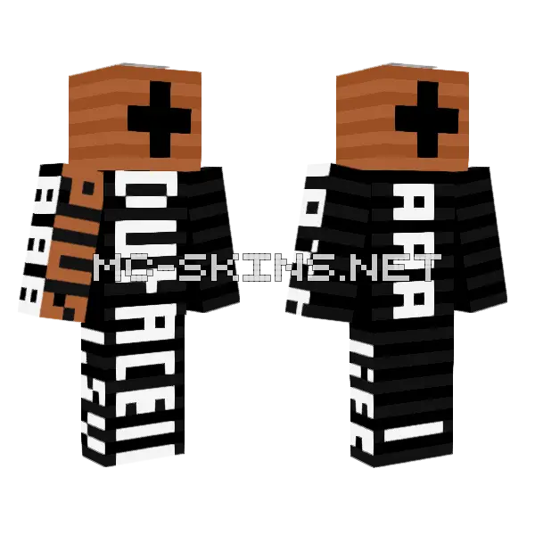 Duracell Plus AAA Battery Minecraft skin, front and back