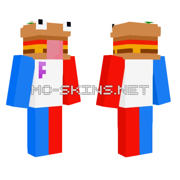 Durr 777 Minecraft skin, front and back