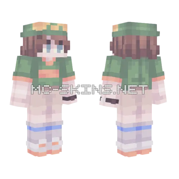 Dustin Henderson Chocolate Pudding Minecraft skin, front and back