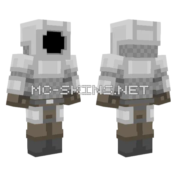 Dutiful Knight Minecraft skin, front and back