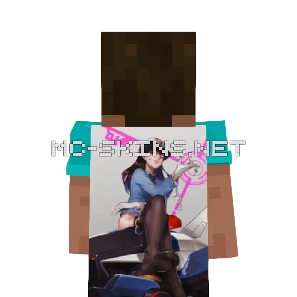 D.Va Police cape, outside and lining