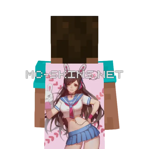 D.Va School Uniform cape, outside and lining