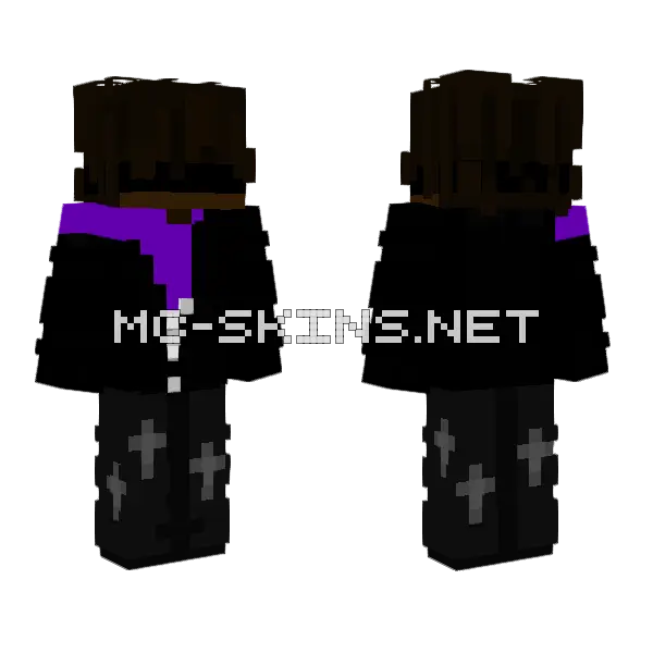 Dvne Minecraft skin, front and back
