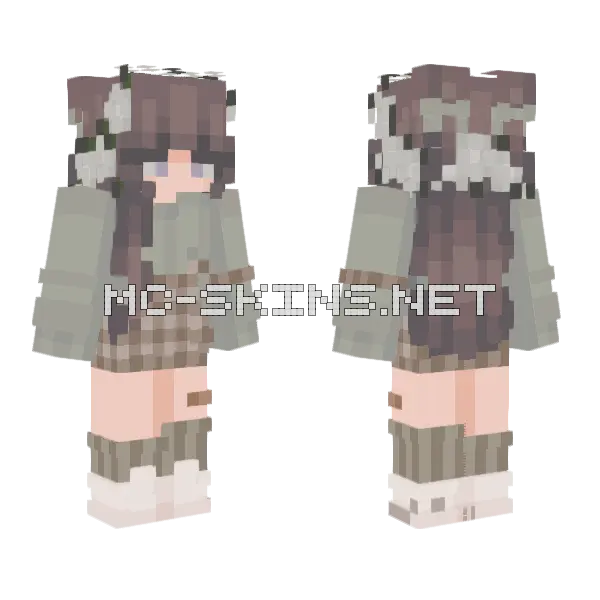 Dwada Minecraft skin, front and back