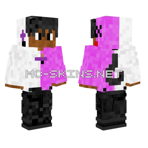 Dwayne Marks Minecraft skin, front and back