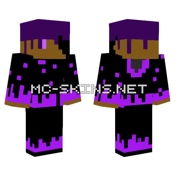 Dxrk Minecraft skin, front and back