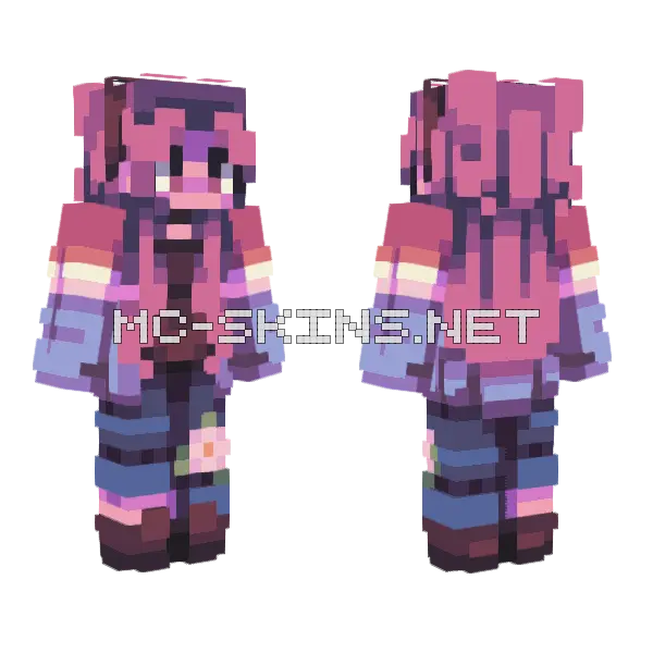 Dyed Shades Rce Minecraft skin, front and back