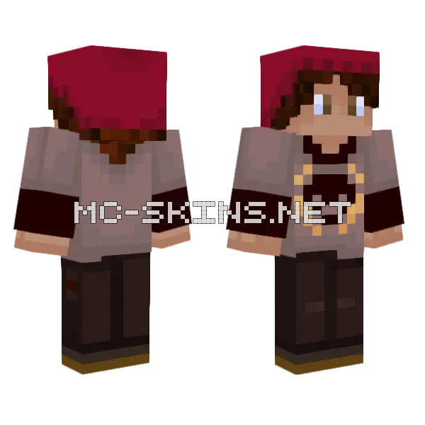Dylan Minecraft skin, front and back