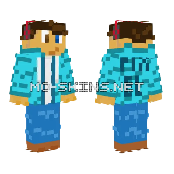 Dylnjovkid Boy Minecraft skin, front and back