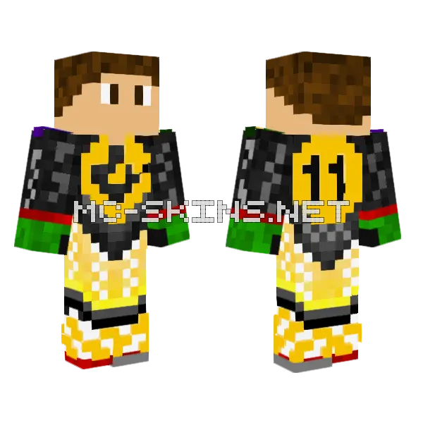 Dymas 11 Minecraft skin, front and back
