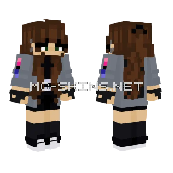 Dystopia 2 Minecraft skin, front and back
