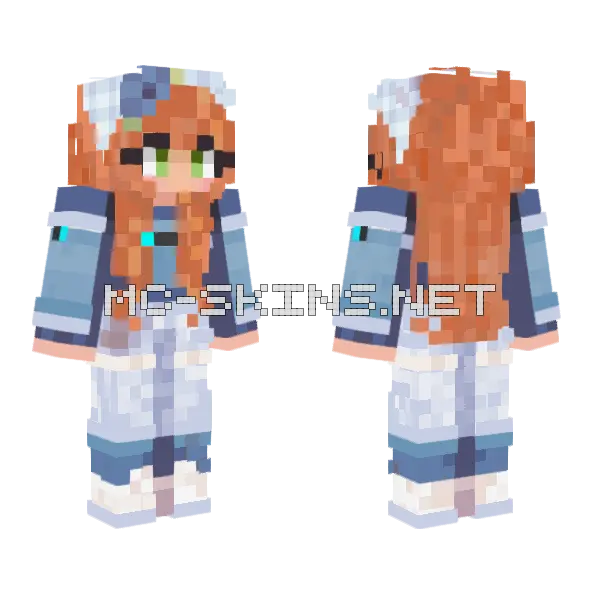 Dystopia Lily 1 Minecraft skin, front and back