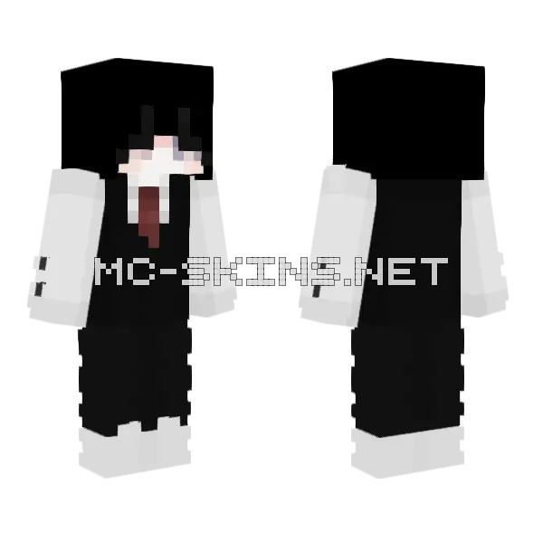 E Boy Minecraft skin, front and back