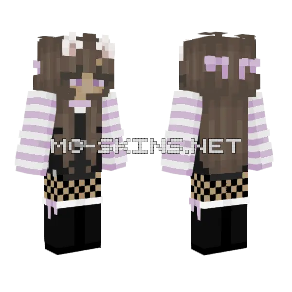 E For Everyone 10 Minecraft skin, front and back