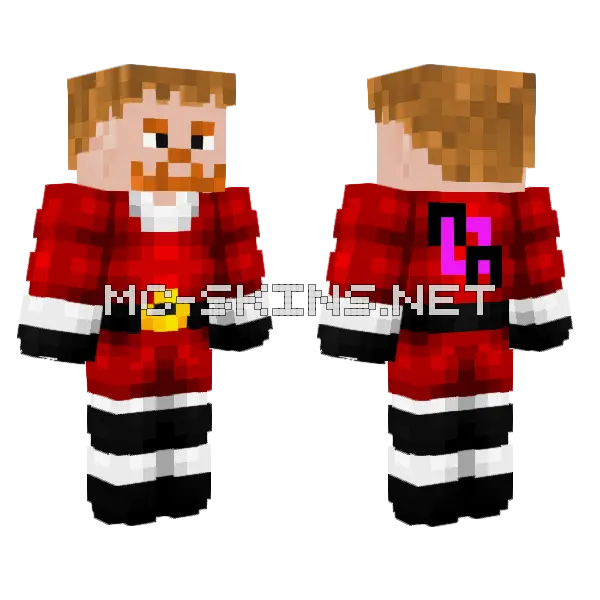 Eahaqual Christmas Minecraft skin, front and back