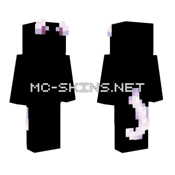 Ears And Tail Minecraft skin, front and back