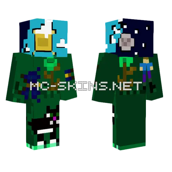 Earth Skin Minecraft skin, front and back