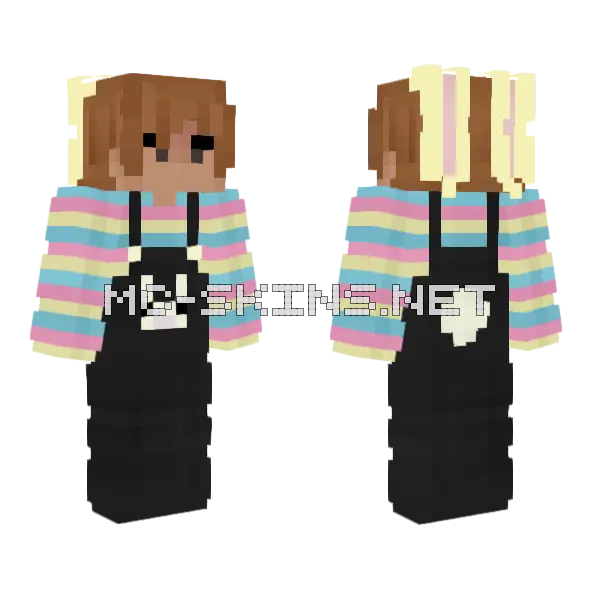 Easter Boy Minecraft skin, front and back