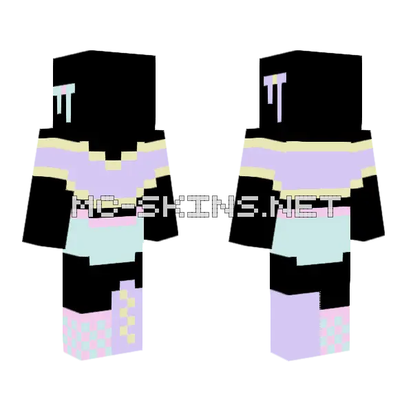 Easter Egg Ob Minecraft skin, front and back