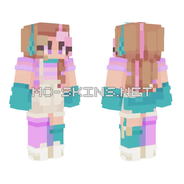 Easter Eggs RCE Minecraft skin, front and back