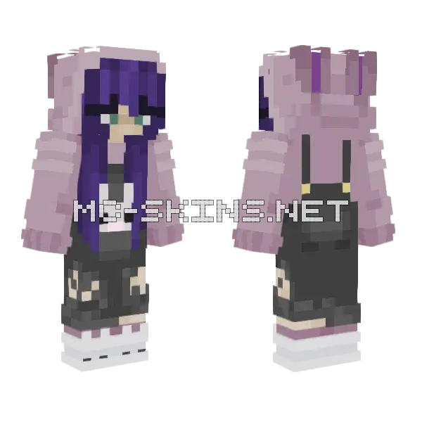 Easter Girl Minecraft skin, front and back