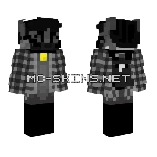 Eastern Dwagon Minecraft skin, front and back