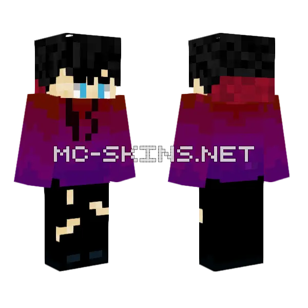 Eboty Minecraft skin, front and back