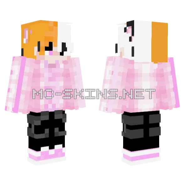 Eboy Minecraft skin, front and back
