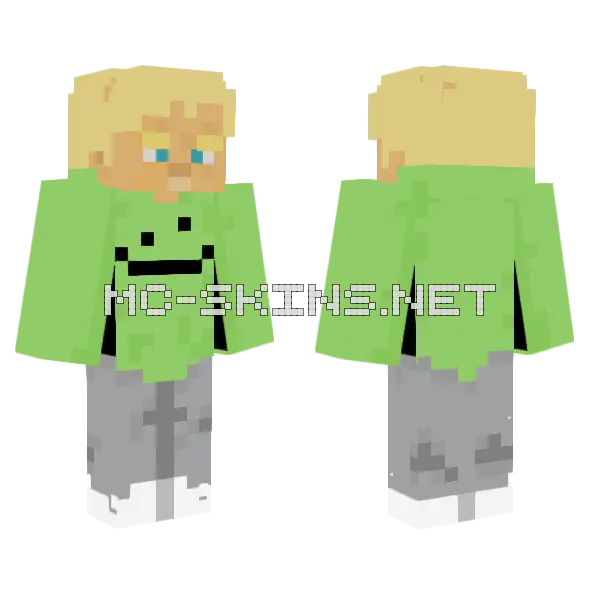 Eboy Dream Merch Minecraft skin, front and back