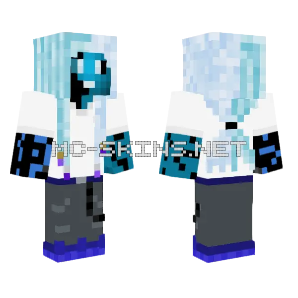 Ec0 Eclipse879 Blue Outfit Minecraft skin, front and back