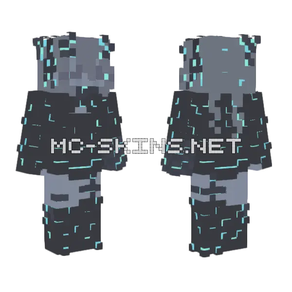 Echo Location Collab Effects Minecraft skin, front and back