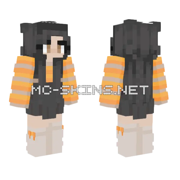 Ecliphix Sunburst Minecraft skin, front and back