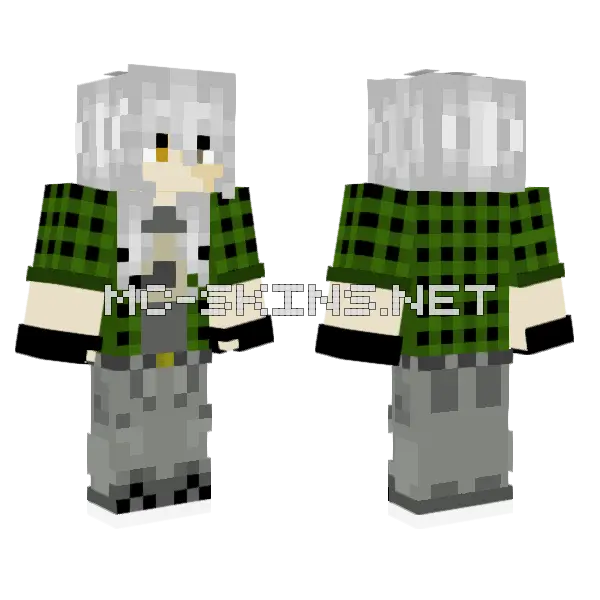 Eclipse Boy Minecraft skin, front and back