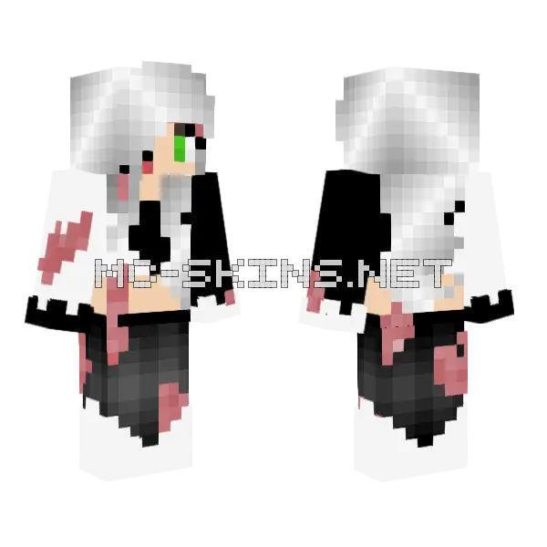 Eclipse Herida Minecraft skin, front and back